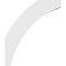 Ekena Millwork 4-in. W x 24-in. D x 28-in. H Thorton Architectural Grade PVC Knee Brace BRCP04X24X28THR - alternate 6